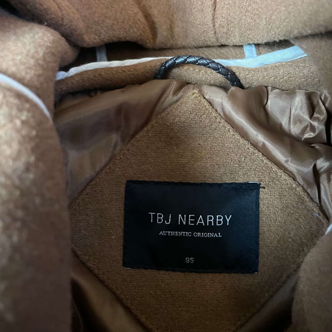 TBJ 브라운카멜 떡볶이 더플 코트 95 상품이미지4