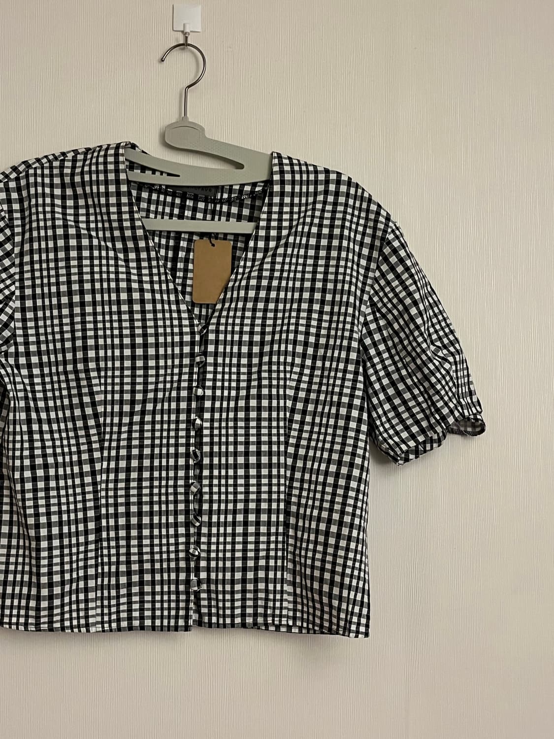 온워드 카시야마 체크 블라우스 상품이미지2