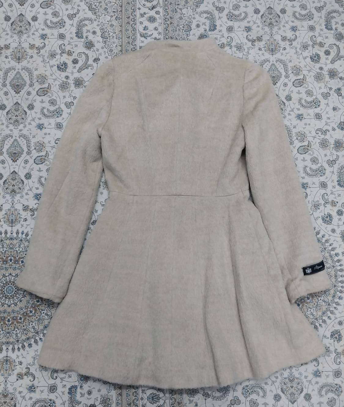 씨씨콜렉트 아이보리 울 혼방 코트 (허리끈분실) 상품이미지4