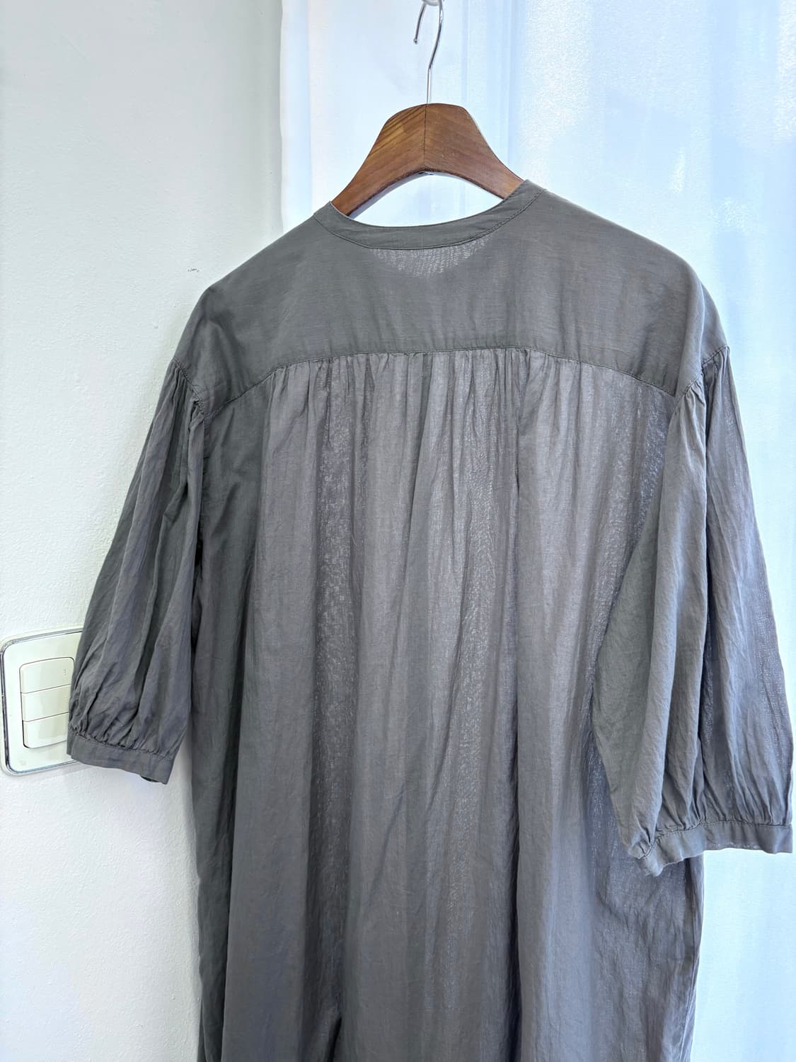 earth music&ecology 코튼 셔링 롱 원피스 가디건 JPN  상품이미지5