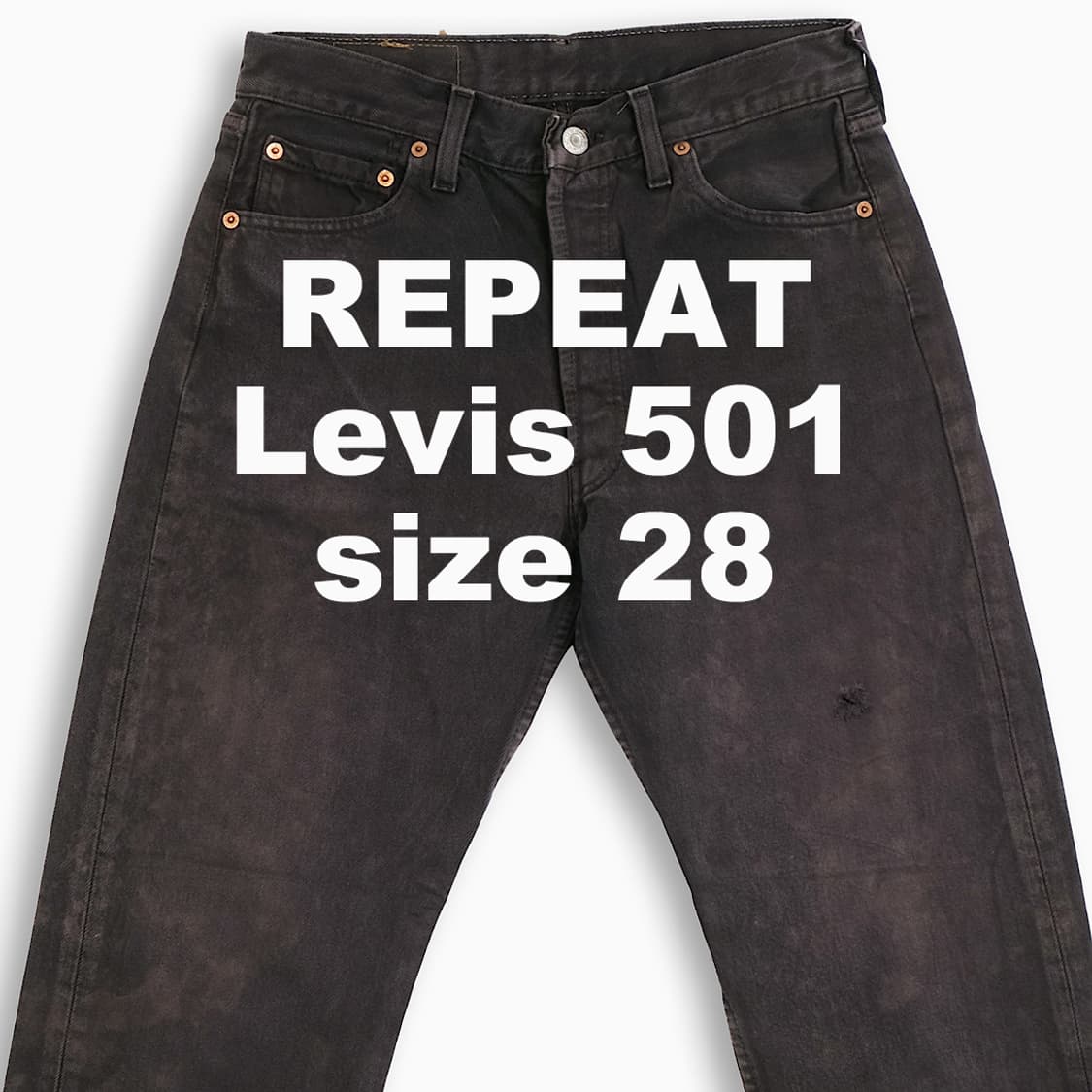 빈티지 리바이스 501 흑청 90s UK 28 인치 LV50130217 상품이미지1