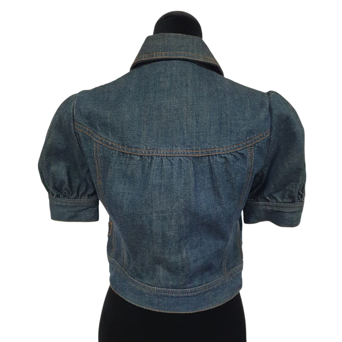 빈티지 질스튜어트 데님 퍼프슬리브 볼레로 모리걸 y2k 라떼갸루 상품이미지3