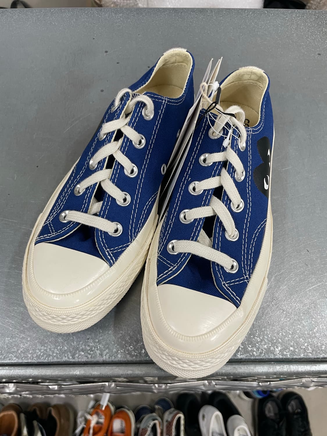 컨버스 x 꼼데 블루 로우 230mm(박스x)(gr-4618) 상품이미지2