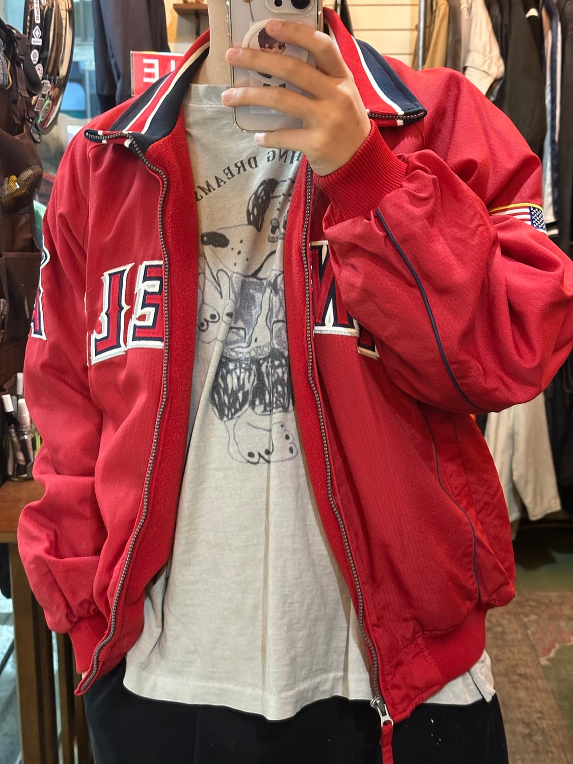 마제스틱 LA레인절스 베이스볼 점퍼 자켓 상품이미지2