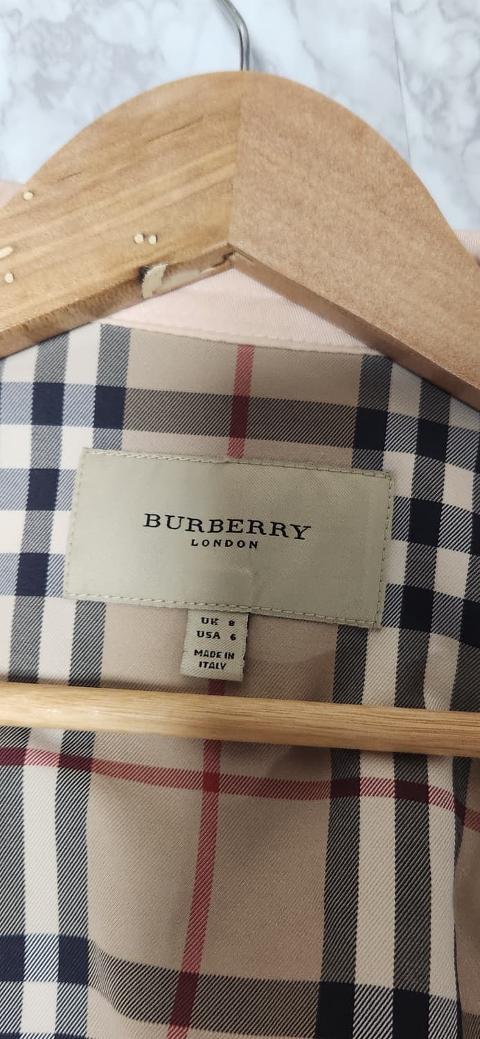 버버리 딸기우유 블레이져 체크 크롭 자켓 상품이미지6