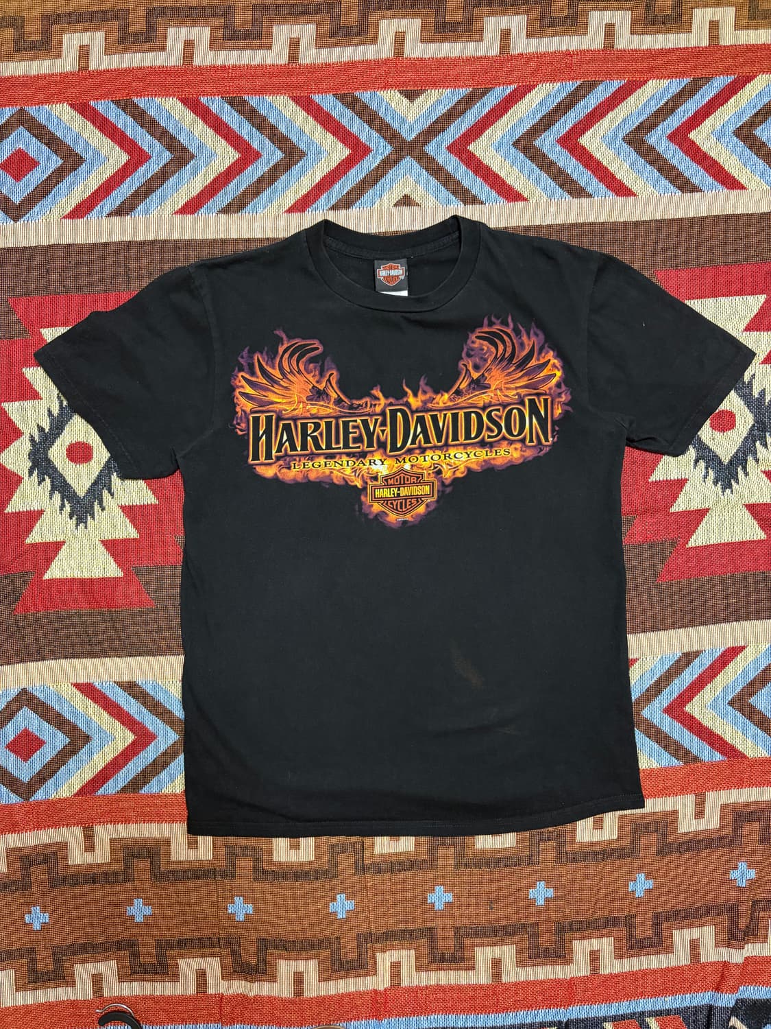 00s Harley Davidson 할리 데이비슨 플레임 반팔 티셔츠 상품이미지1