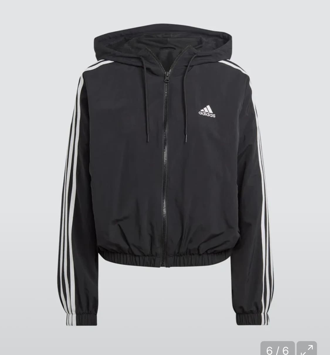 아디다스 바람막이 에센셜 3S 우븐 윈드브레이커 블랙 L 상품이미지1