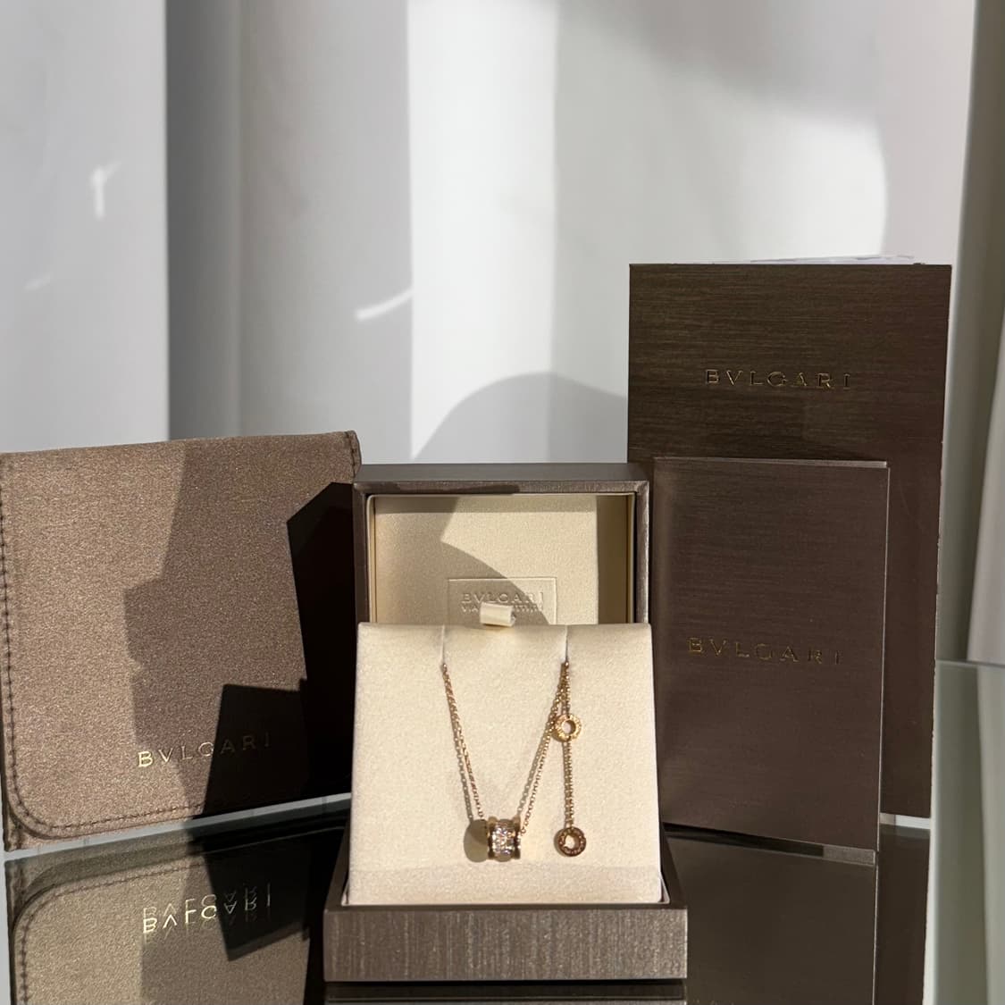 불가리 다이아 비제로원 18K 골드 목걸이 상품이미지2