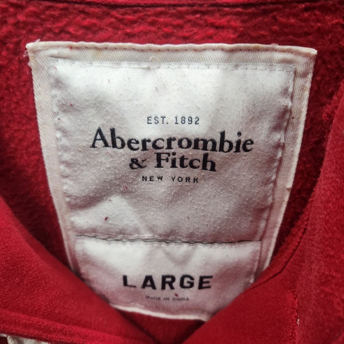 아베크롬비 1892 빈티지 자수로고 후드집업 XL 상품이미지5
