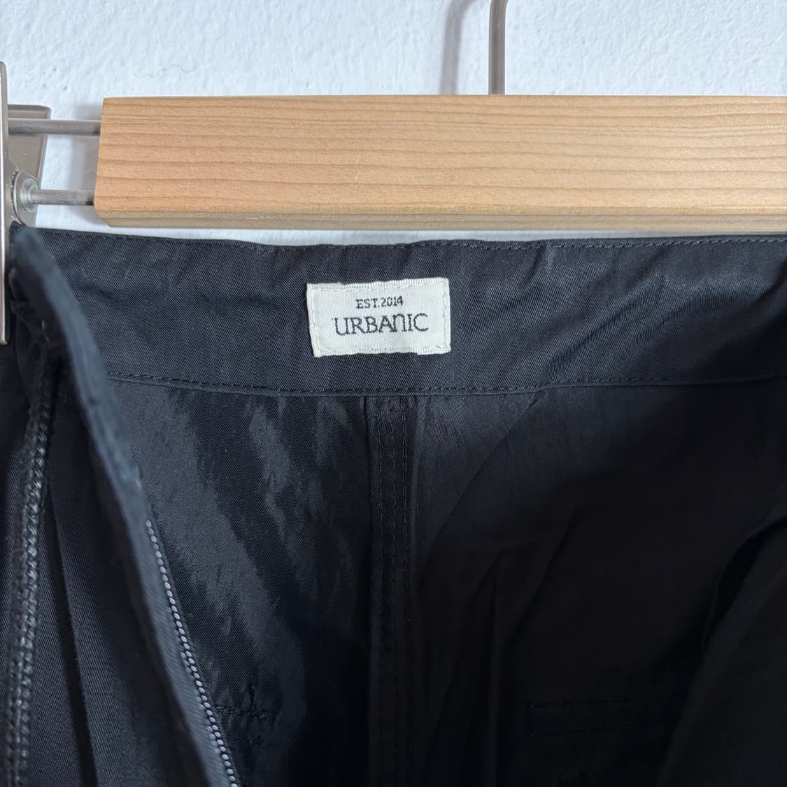 Urbanic30  블랙 스트링 와이드 팬츠(M) 상품이미지5