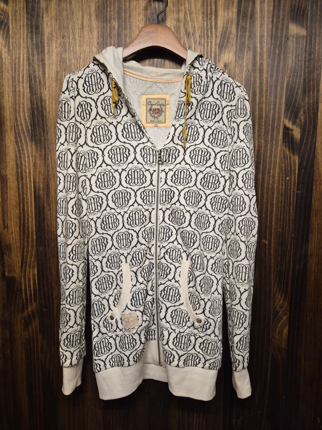 BEAN POLE LOGO PATTERN HOODIE ZIPUP  상품이미지2