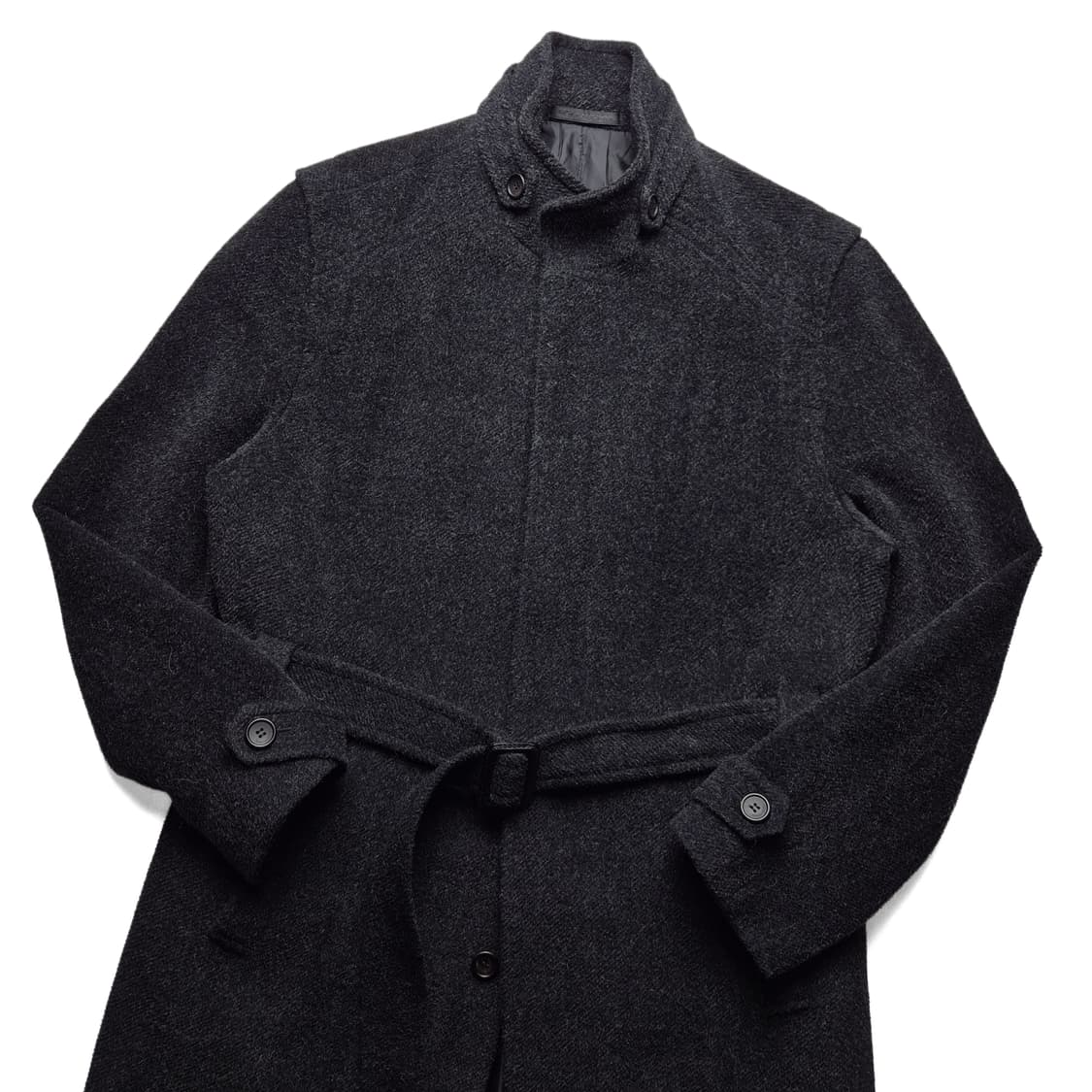 [48] 솔리드옴므 모헤어 블렌드 벨티드 코트 상품이미지1