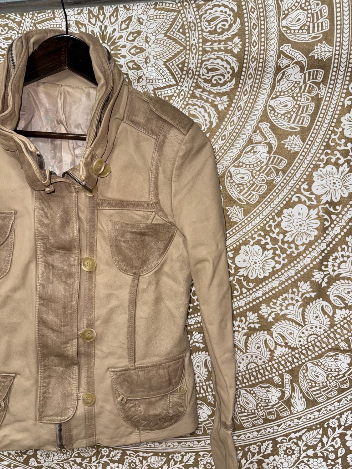 빈티지 여성 멀티포켓 레더자켓  상품이미지4