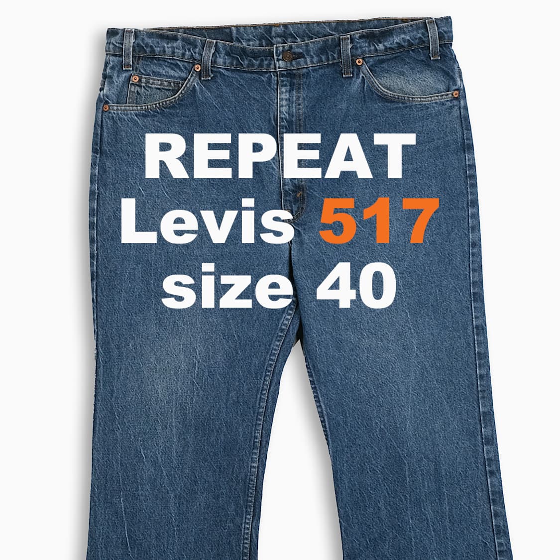 리바이스 517 오렌지탭 진청 90s USA 40인치 OR5174225 상품이미지1