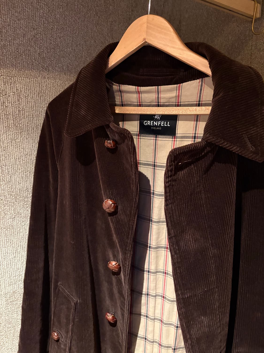 그렌펠(grenfell) 코듀로이 발마칸 코트 40사이즈 상품이미지1