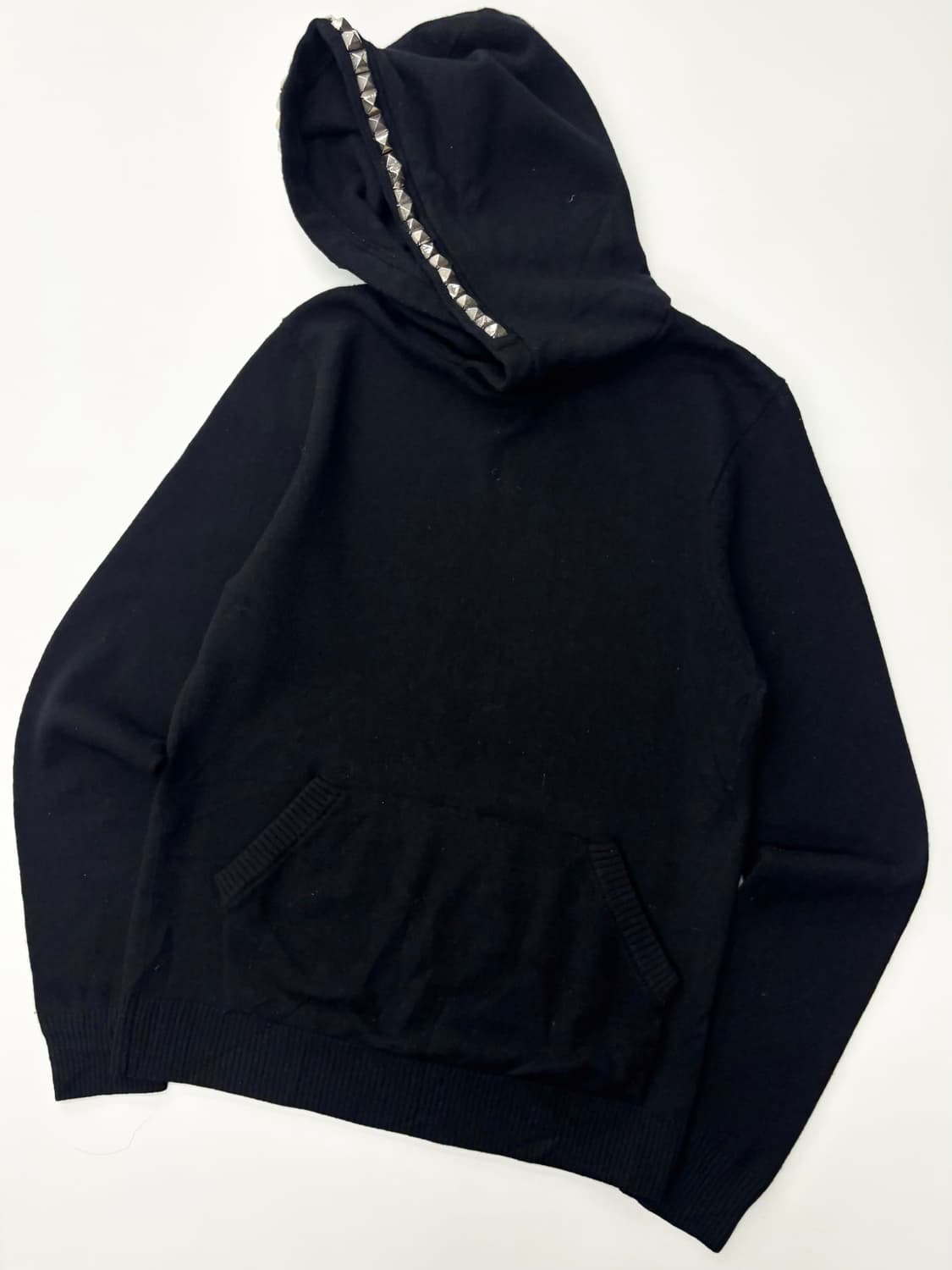 Hysteric Glamour 히스테릭글래머 스터드 후드 블랙니트 상품이미지1