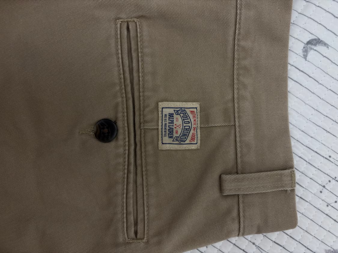 폴로 랄프로렌 플리츠 치노팬츠 베이지 상품이미지3