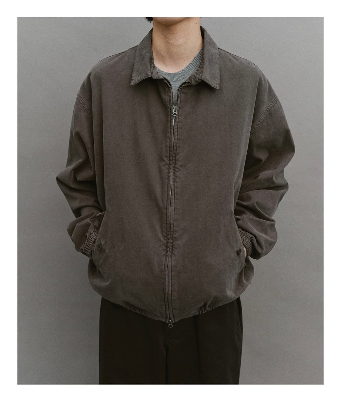 [2] 어나더오피스 80s overdyed blouson pewter 상품이미지2