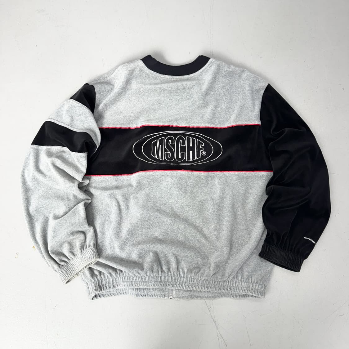 미스치프 벨루어 빅로고 집업 자켓 상품이미지3