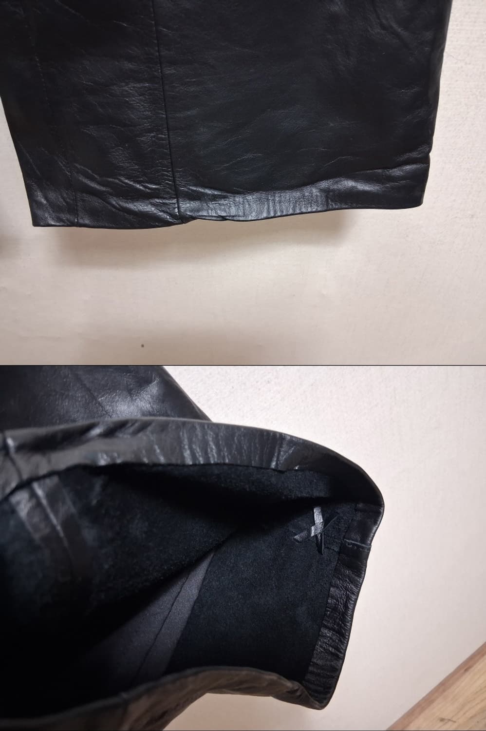 일본구제 스피치오 가죽팬츠 부츠컷 소가죽 안감유 28인치 28반정도  표 상품이미지6