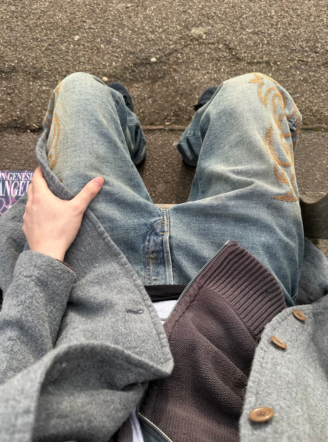 언더커버 축용 울코트 상품이미지1