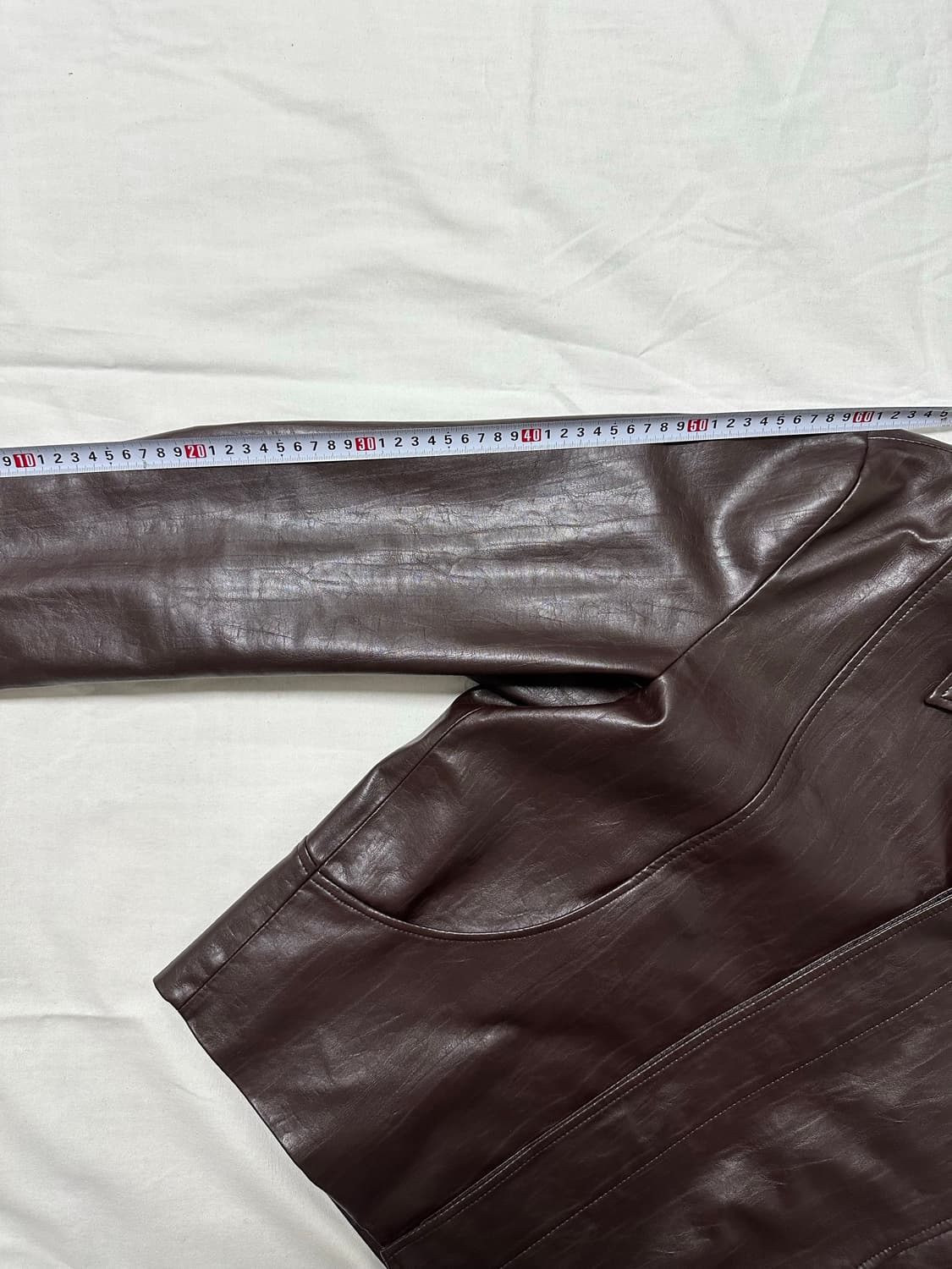 [3] 르마드 레더 자켓 브라운 상품이미지8