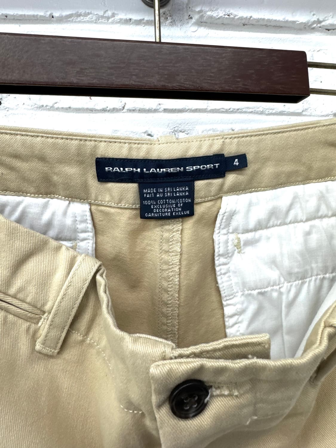 랄프로렌 스포츠 베이지 코튼 숏팬츠 상품이미지3