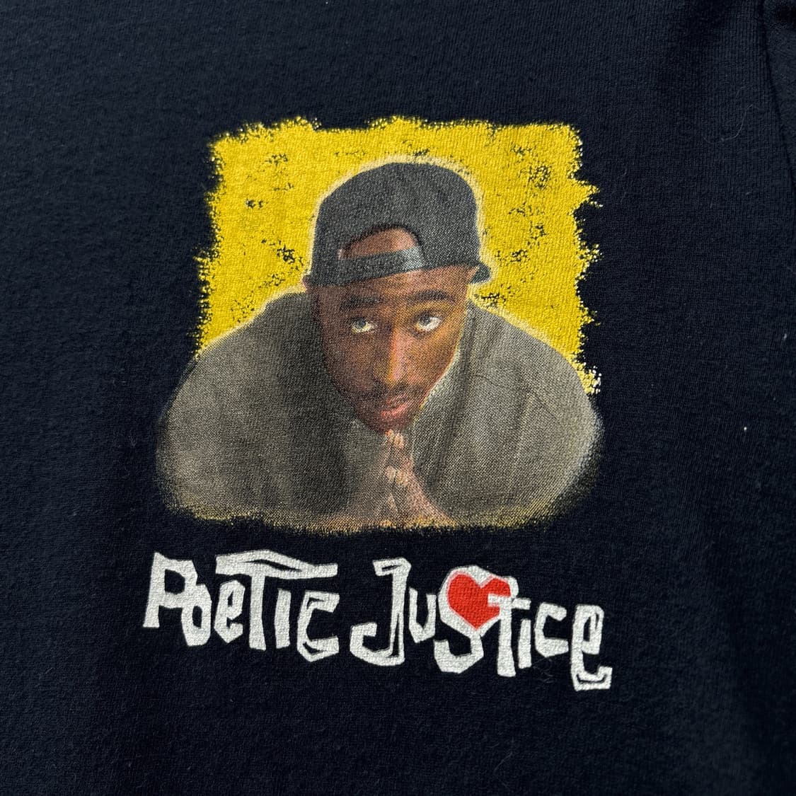 포이틱 저스티스 2Pac 그래픽 롱슬리브 티셔츠 N1263 상품이미지5