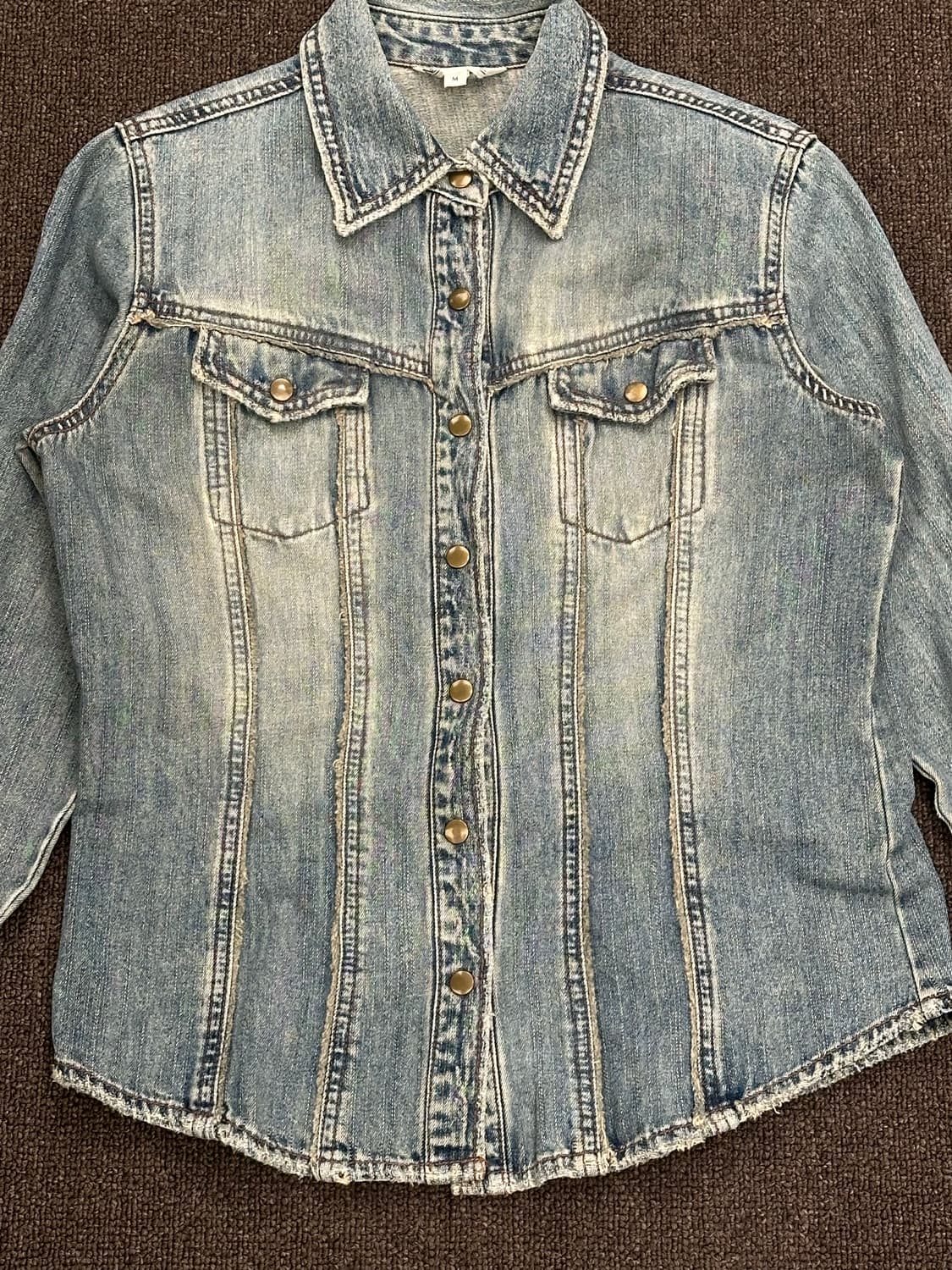 M)Japanese vintage 여성 데님 셔츠 상품이미지2