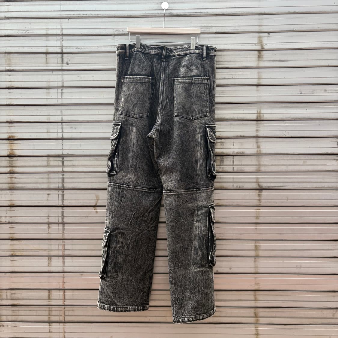 웨스트폴 애시드 워시 더블 카고 데님 팬츠 상품이미지7