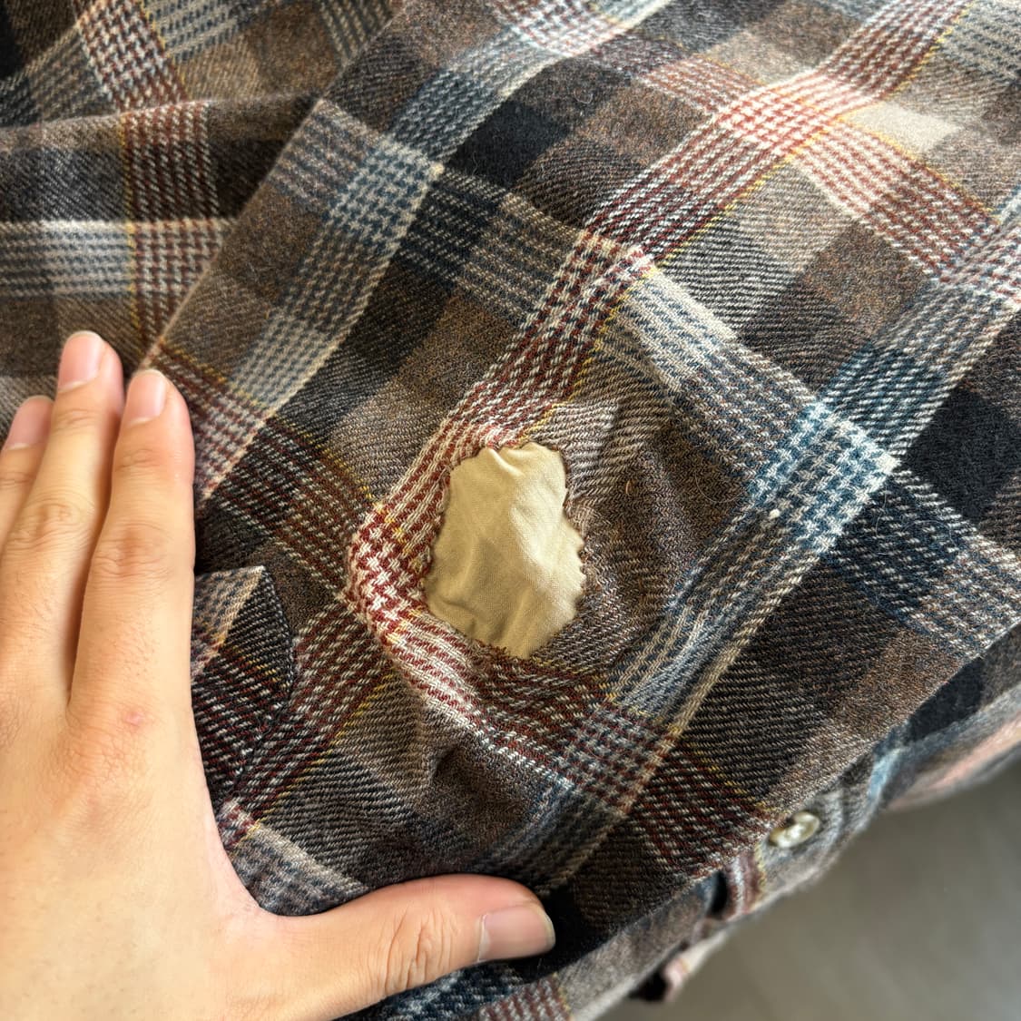 80s Pendleton 80년대 미국 생산 펜들턴 체크 울 셔츠 상품이미지9