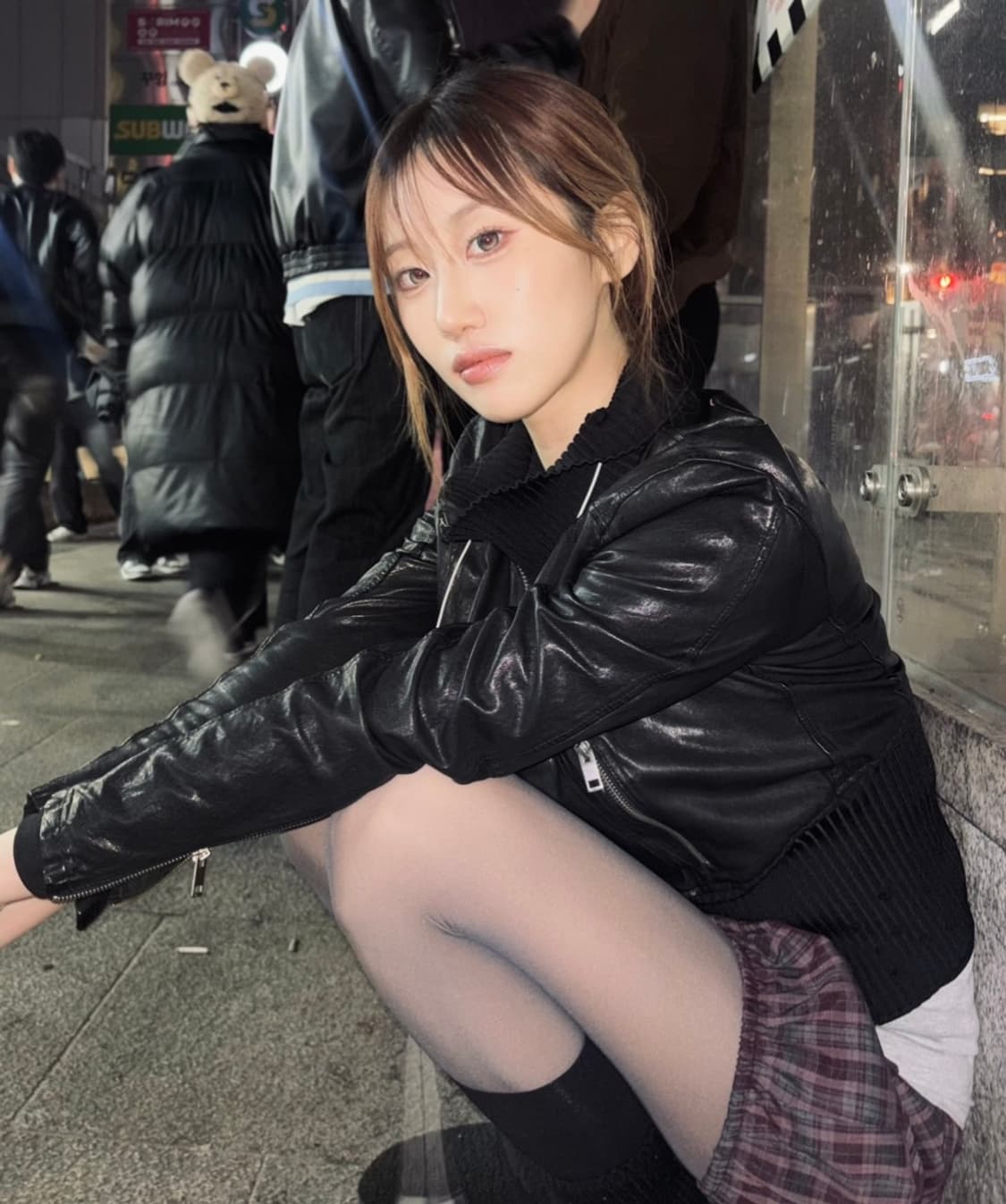 디젤 빈티지 램스킨 라이더가죽자켓 (착샷) 상품이미지2