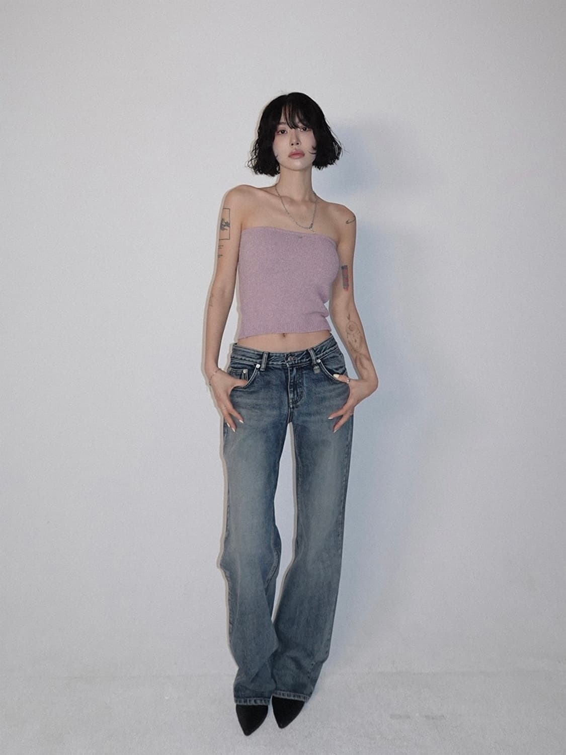 페일제이드 리얼 로우라이즈 빈티지 진 상품이미지1