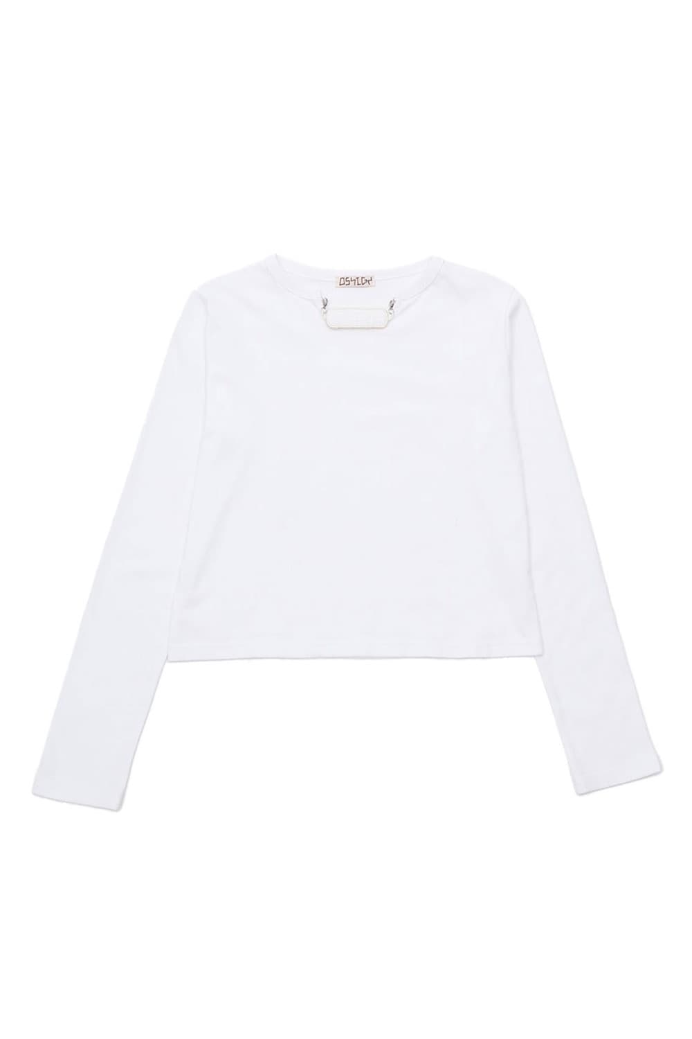 오스하이 oshigh 밴드 넥 롱 슬리브 (화이트) 상품이미지2