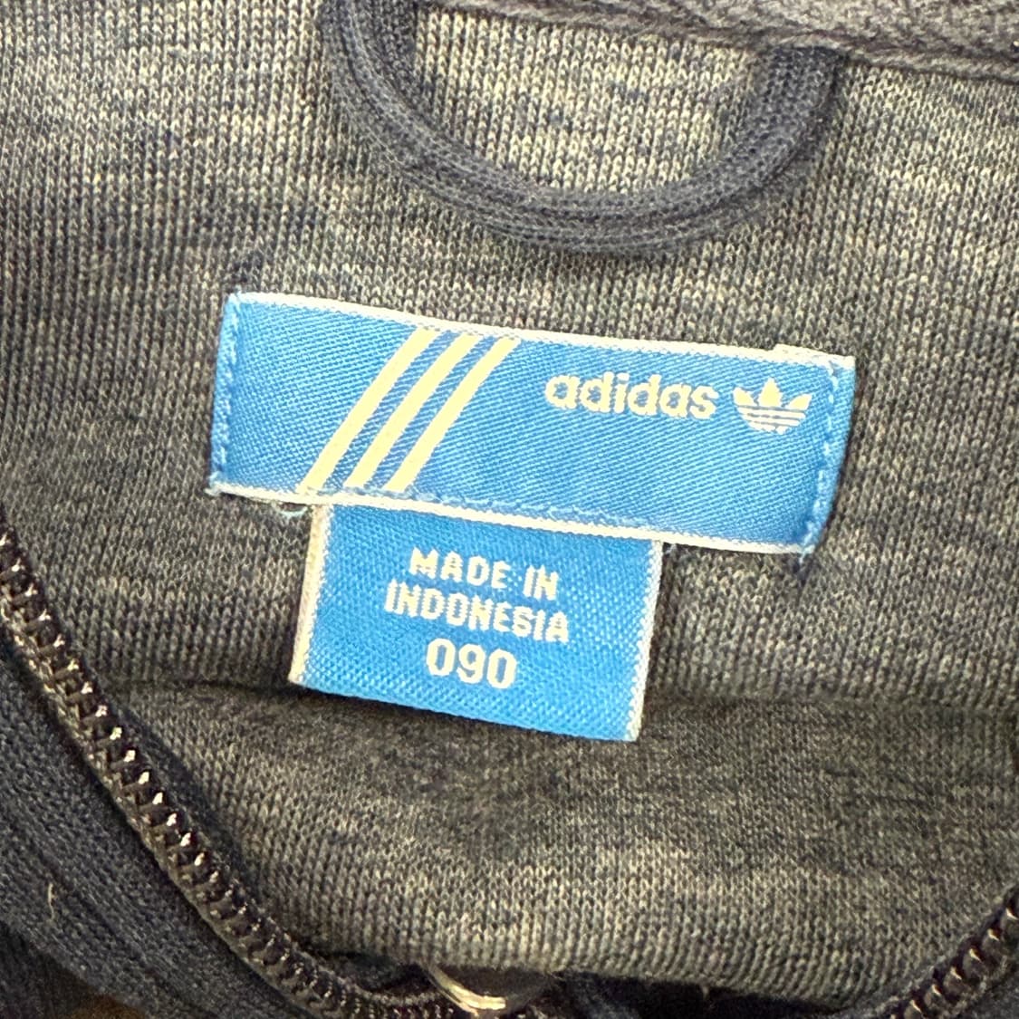 아디다스 네이비 레드 후플 져지 후드집업 90 상품이미지5