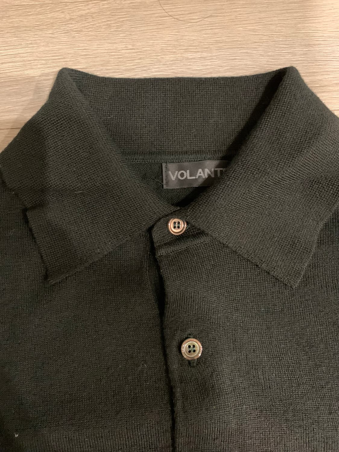 볼란테 VOLANTE 남성 울 카라니트 블랙 상품이미지4