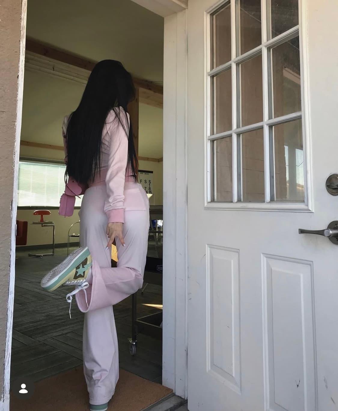 페일제이드 벨로아 y2k 벨벳 트레이닝 셋업 - 핑크 상품이미지6