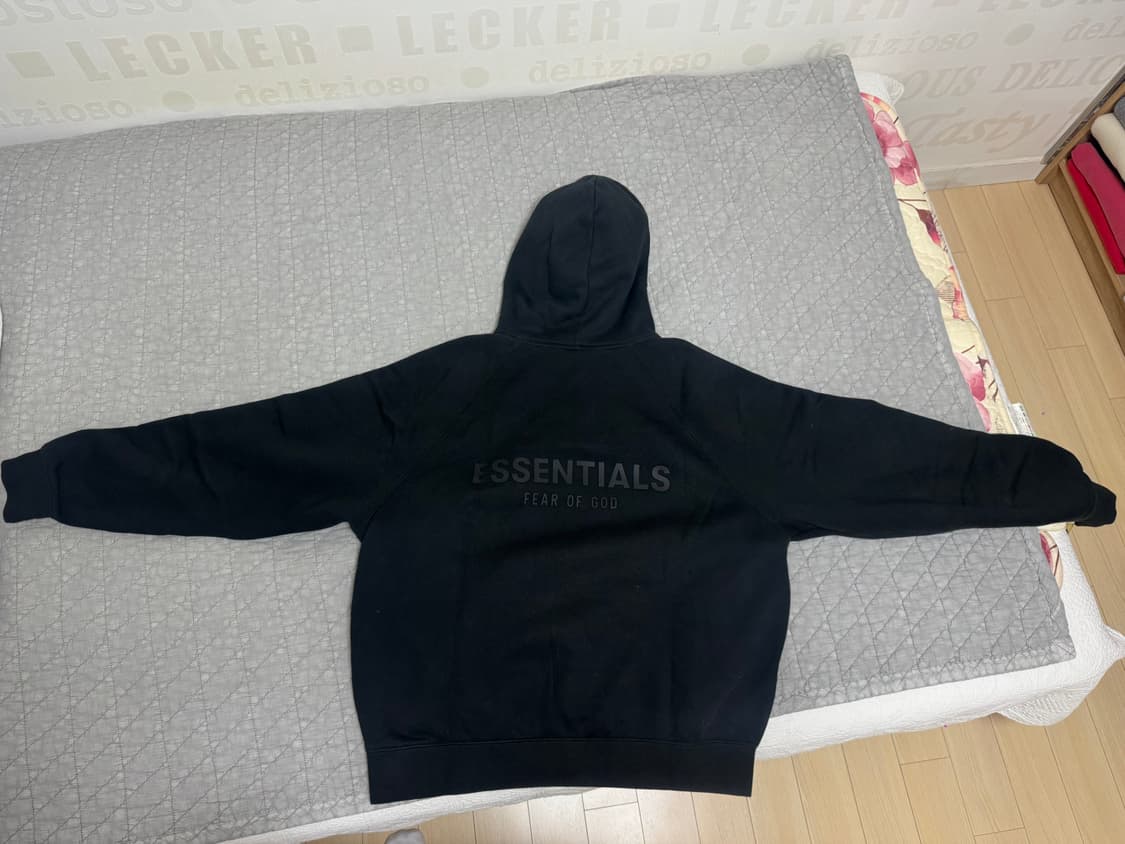 [M] 피어오브갓 에센셜 후드 블랙 상품이미지1