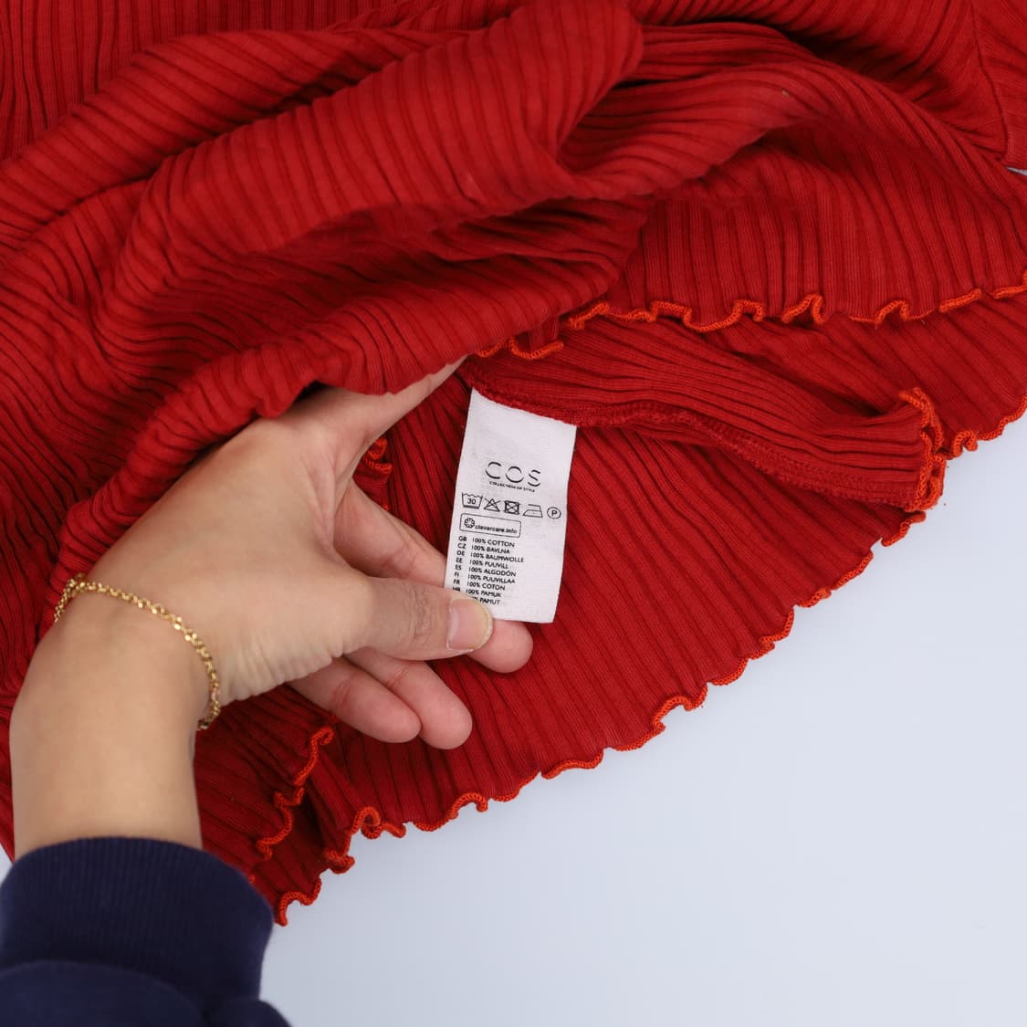 [EUR S] 코스 여성 프릴 긴팔티 0119H2 상품이미지5