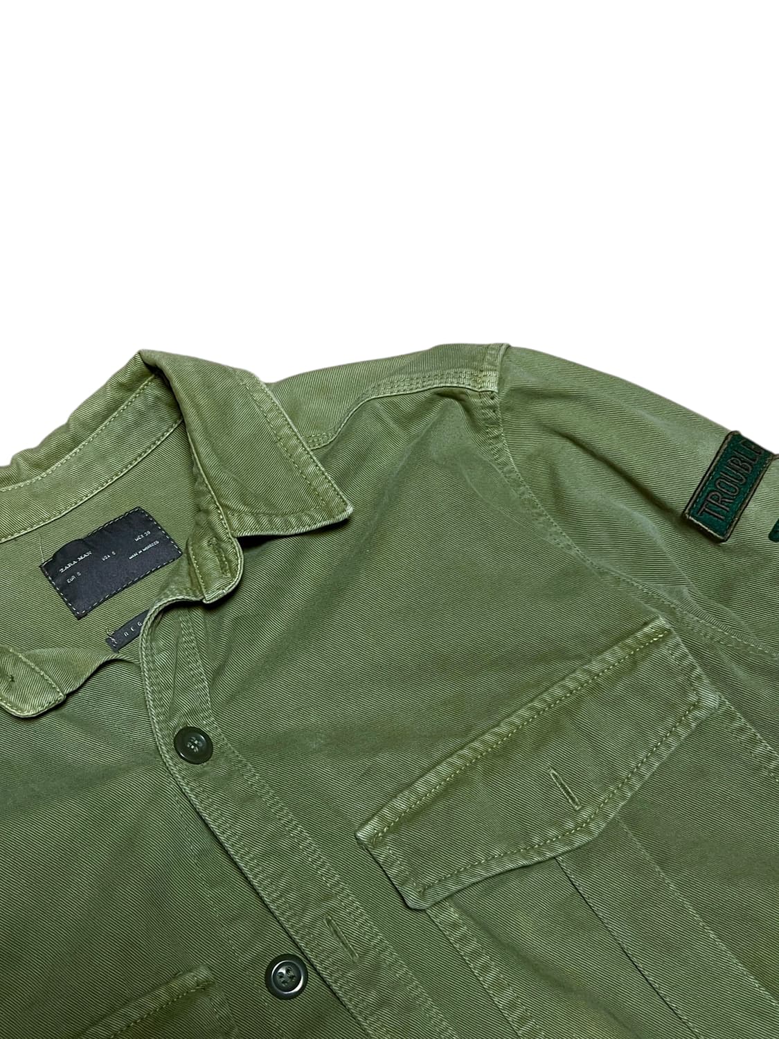 ZARA MAN 자라 밀리터리 워크 셔츠 S 상품이미지2