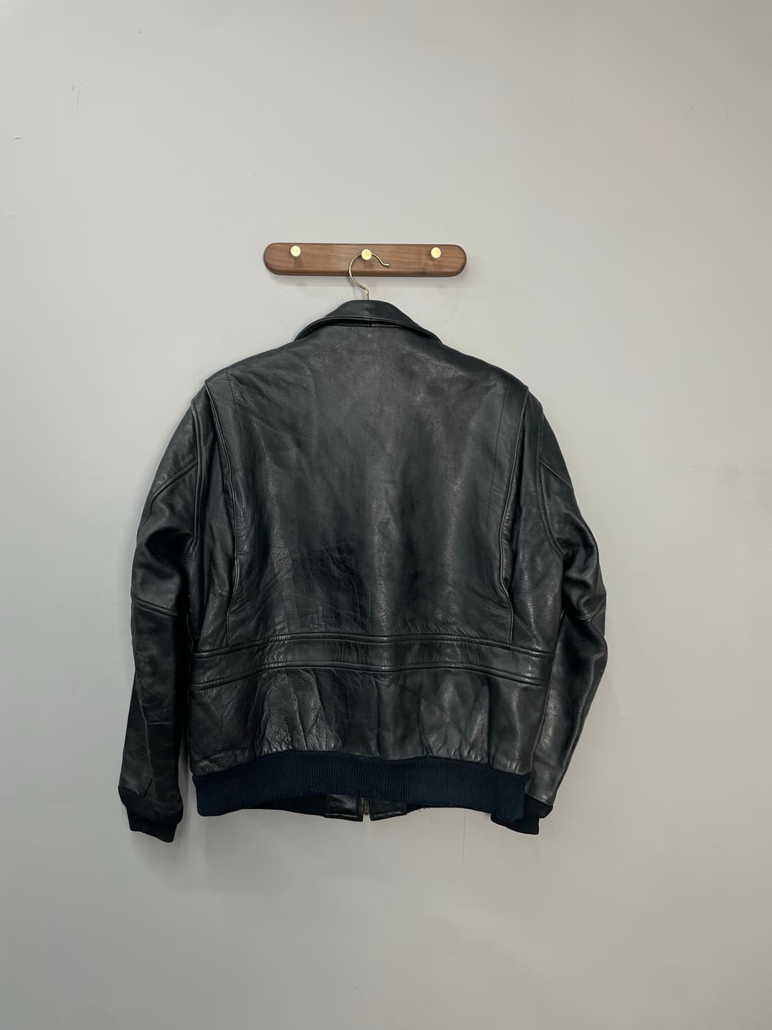 빈티지 블랙 가죽 자켓 H1522 상품이미지3