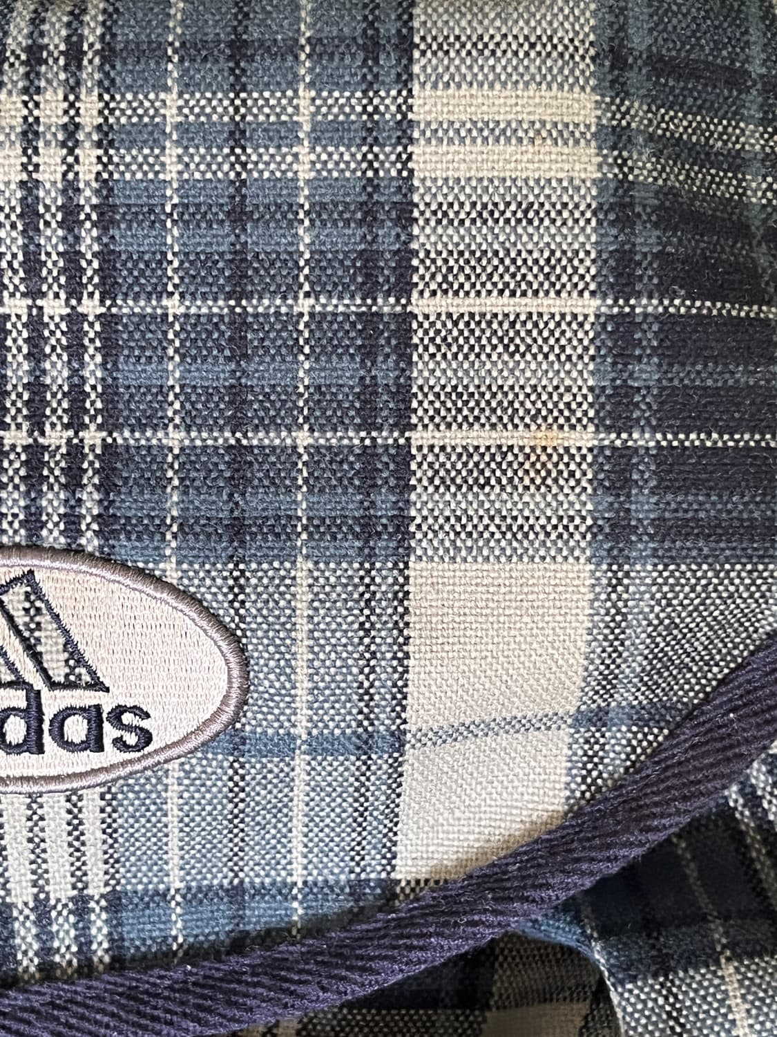 90s 아디다스 빈티지 체크 럭색 백팩 가방 상품이미지4