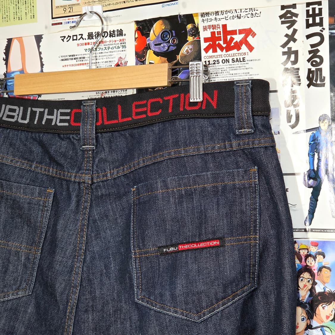 후부 반밴드 진청 절개 오버핏 데님 팬츠 상품이미지6