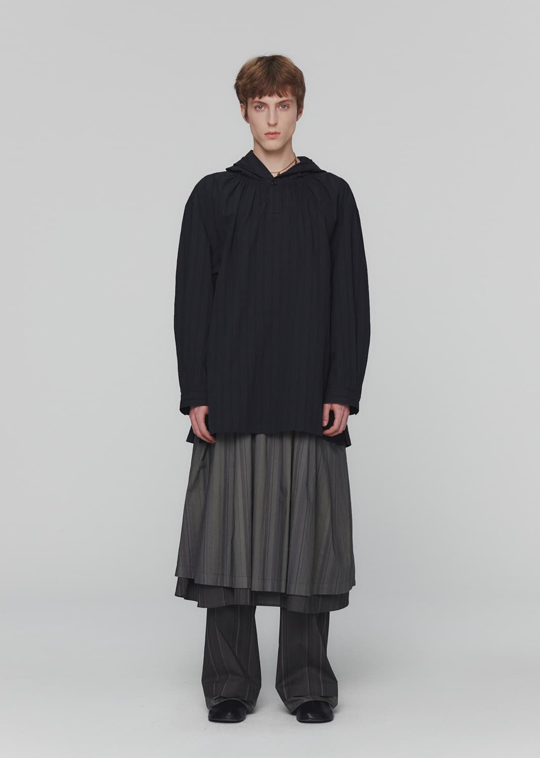아모멘토 SHIRRING HOODED SHIRTS 후드 셔츠 상품이미지1