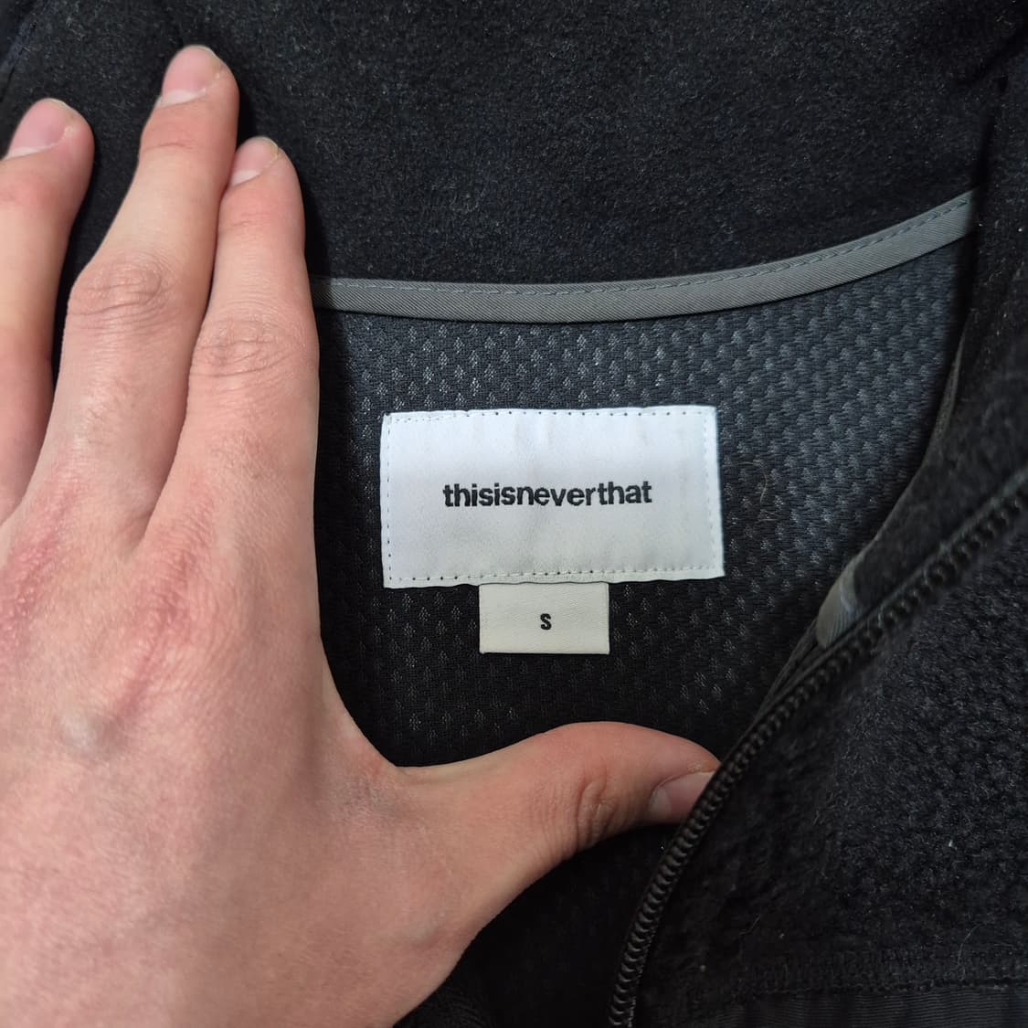 디스이즈네버댓 써클로고 플리스 후리스 조끼 S(90) 상품이미지5