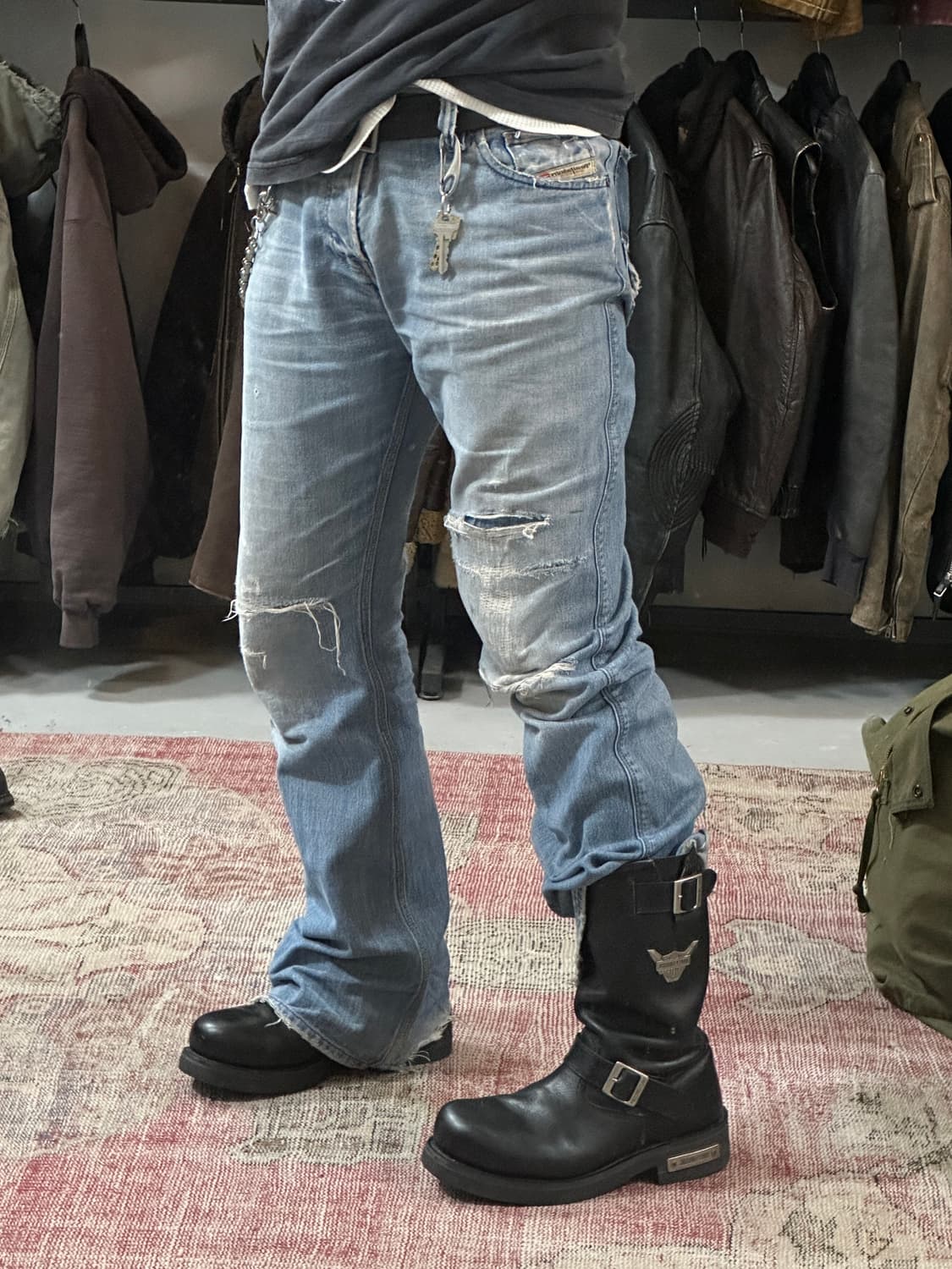 할리데이비슨 청키 엔지니어 부츠 모터사이클 바이커 부츠 상품이미지2