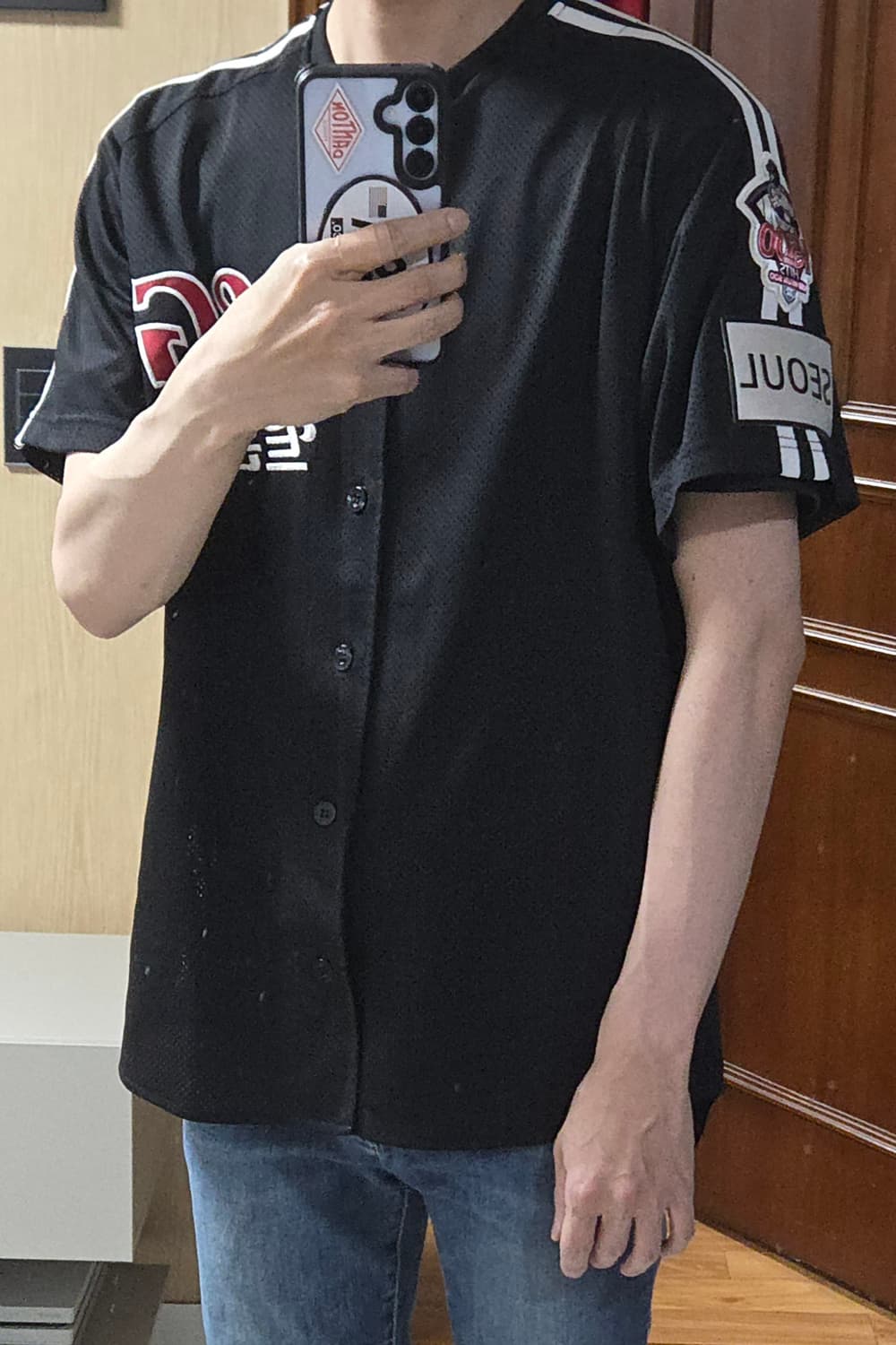 (착샷) LG 트윈스 유니폼 야구 져지 레트로 김현수 1500안타 기념 상품이미지9