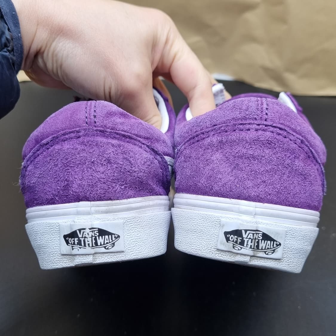 반스 올드스쿨 스웨이드 퍼플 스니커즈 245 상품이미지4