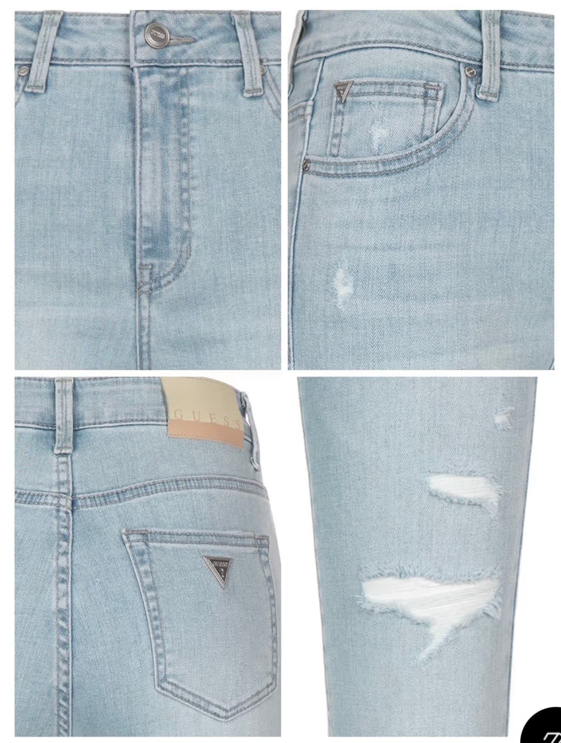 게스 수지 데님 부츠컷 팬츠 26 상품이미지4