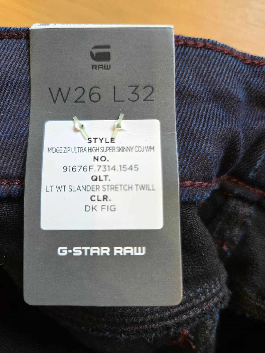 G-Star RAW 미지 집 블랙 바지(26/스판) 상품이미지6